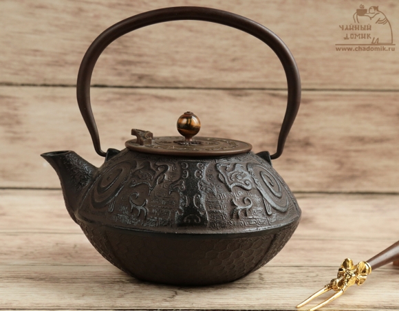 Чайник чугунный для кипятка, 1250 мл