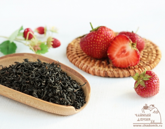 Красный чай с клубникой
 草莓红茶 25 гр